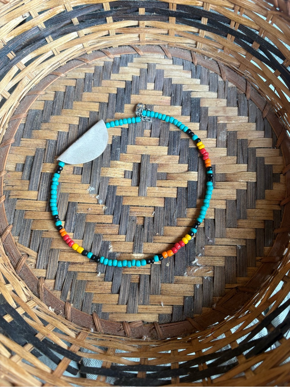 Western handmade beaded choker